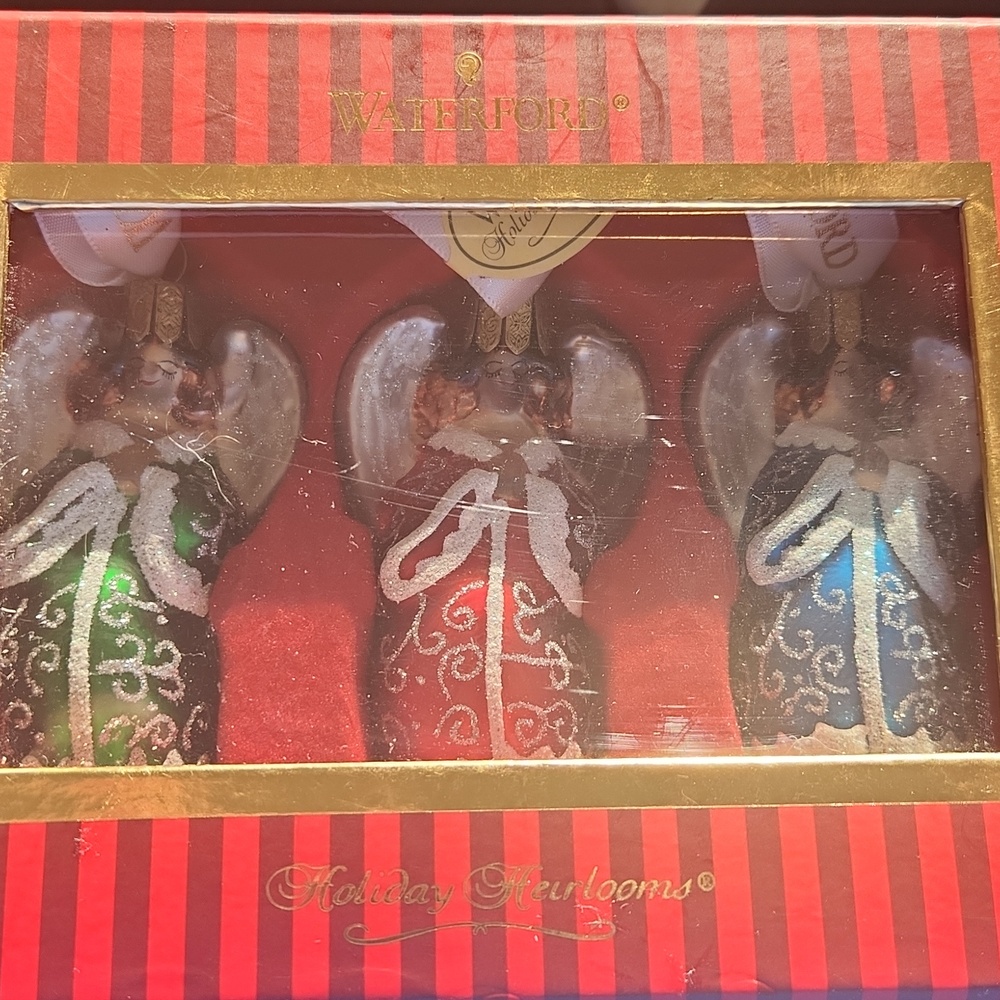 Waterford Ornaments, set of 3